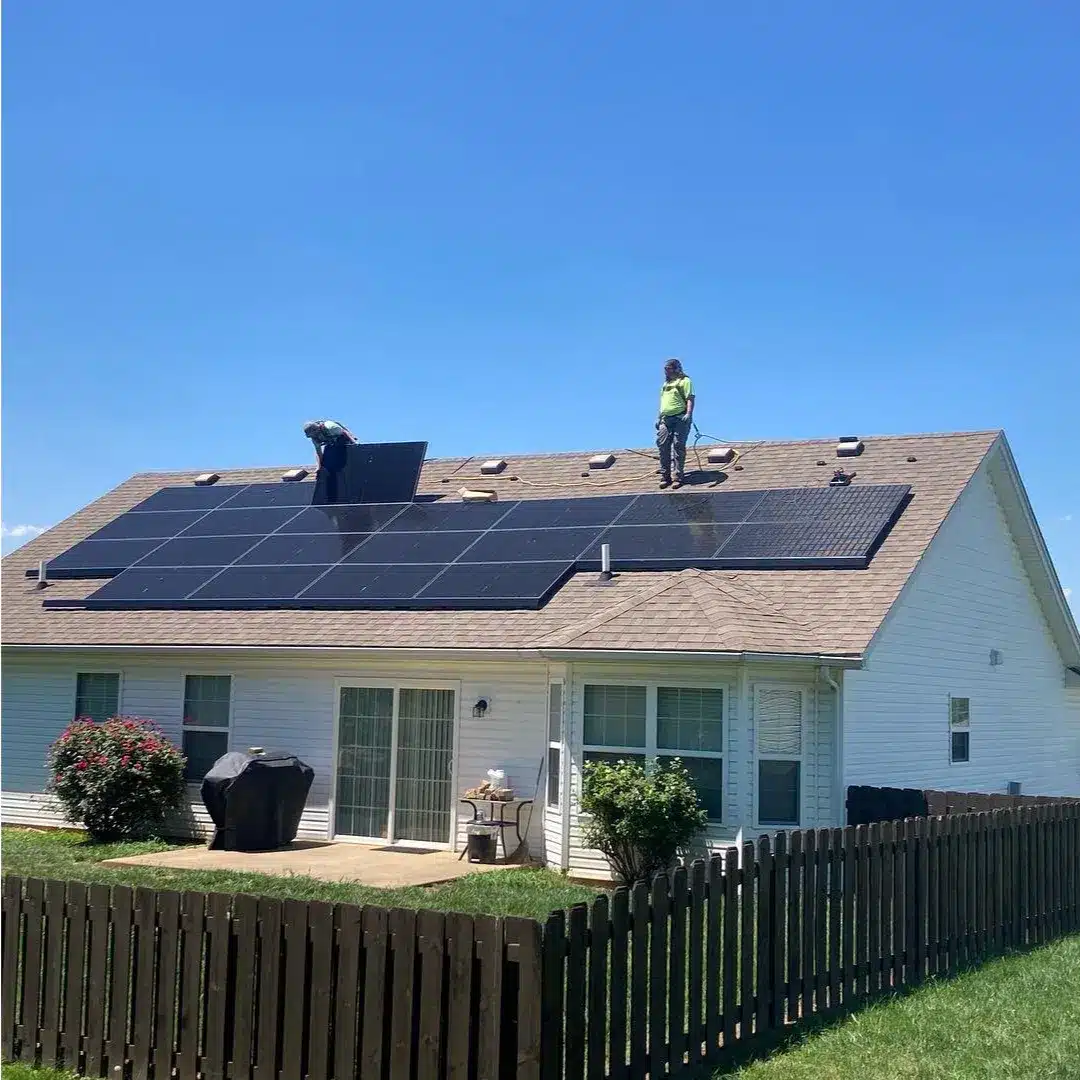 House with solar panels by SES