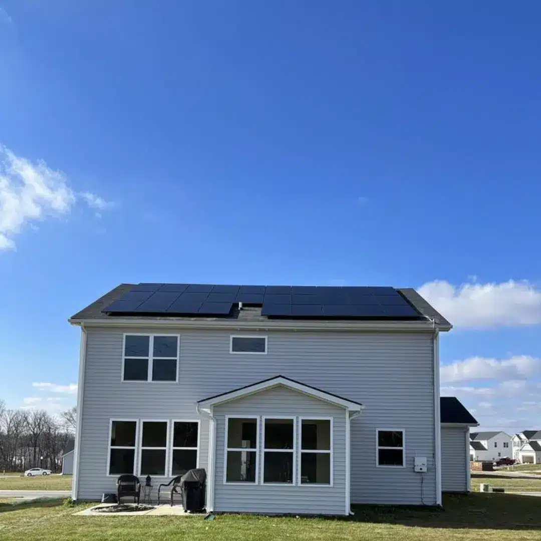 House with solar panels by SES