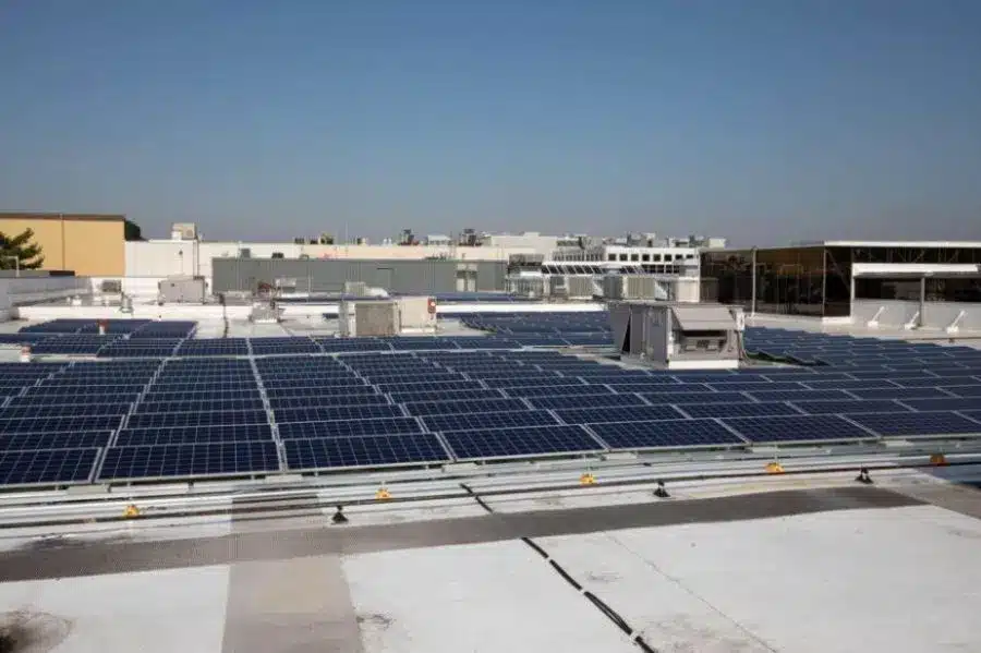 1.28 MW Commercial Solar Install on Shopping Mall in Louisville, Kentucky