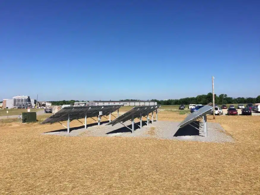 ground mounted solar array