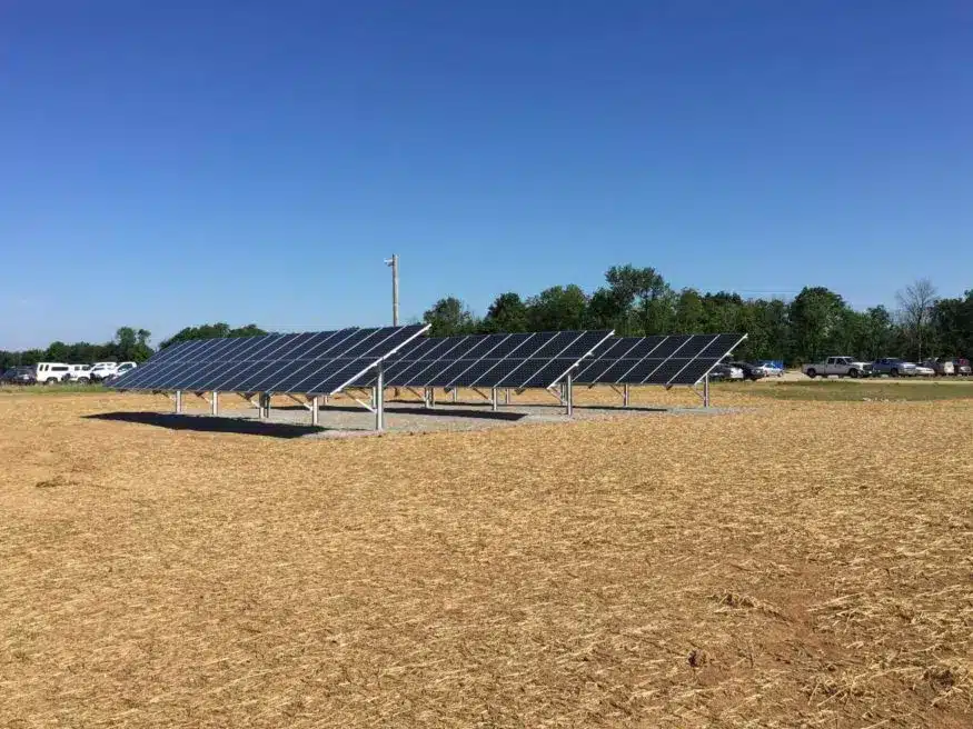 ground mounted solar array