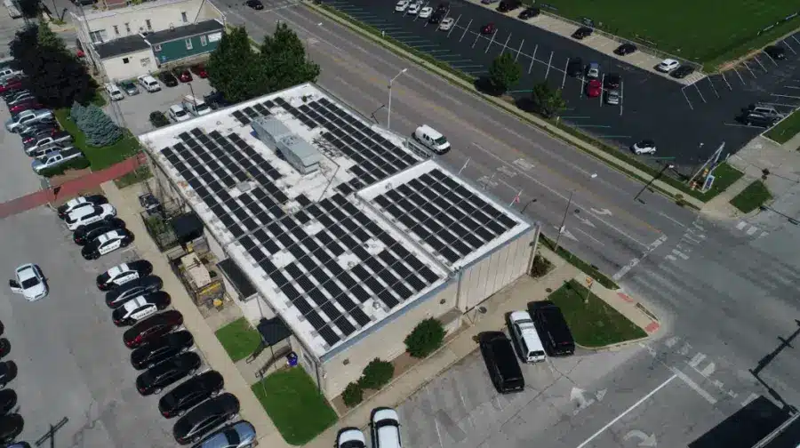 76.1 kW Government Solar Install on Bloomington Police Department