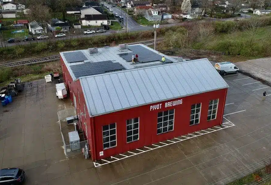 56.6 kW Kentucky Commercial Solar Install on Lexington Brewery