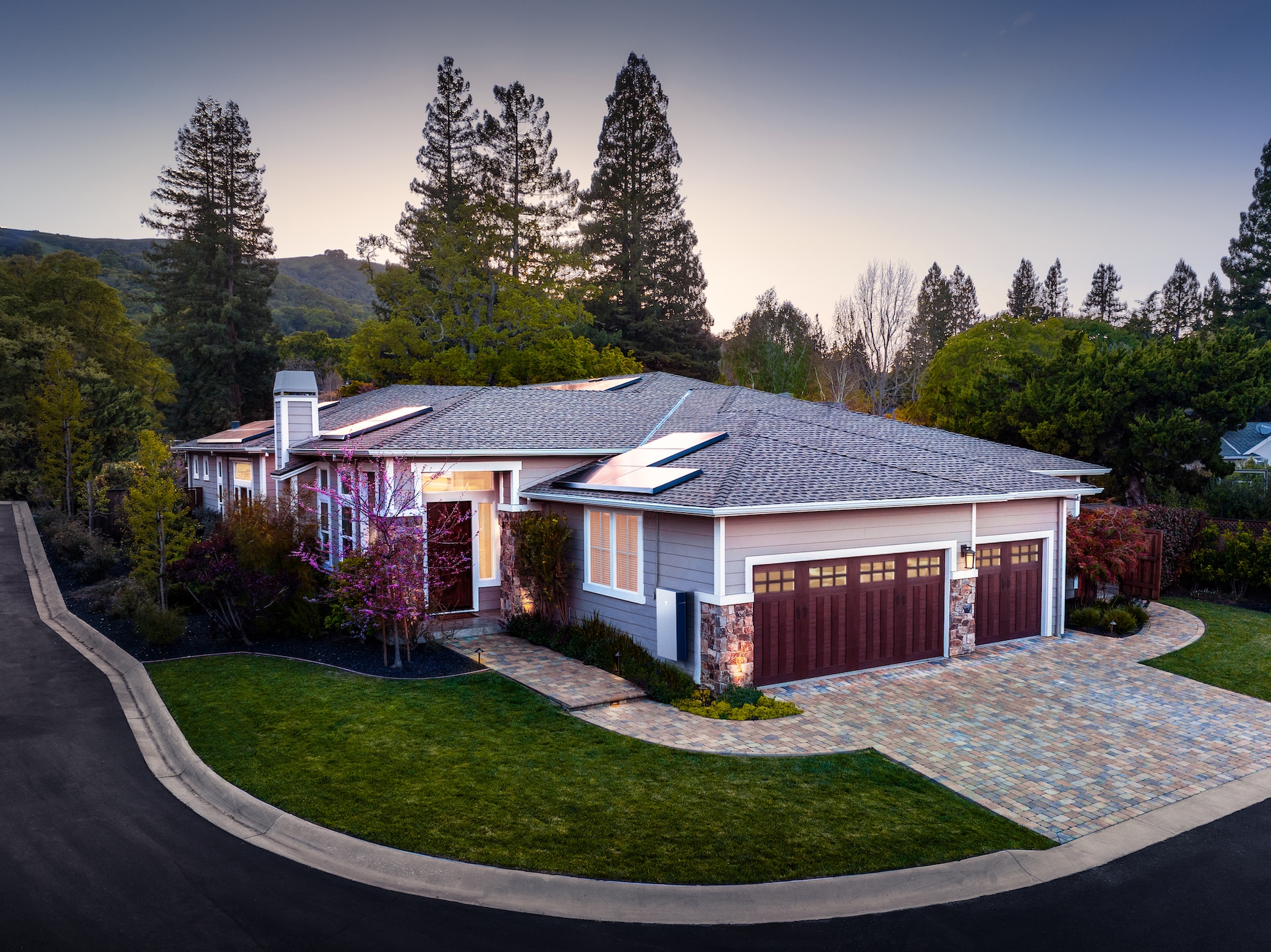 house with a tesla powerwall 3 battery storage system