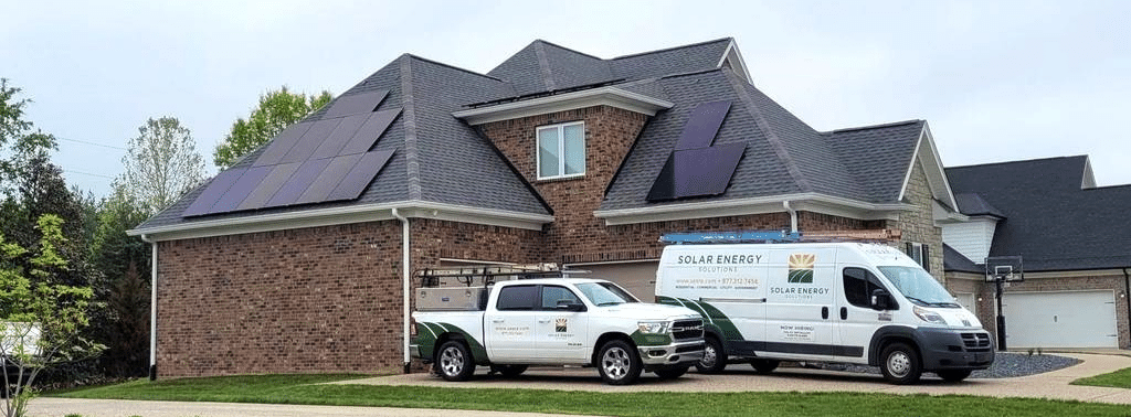 Residential Installation with trucks